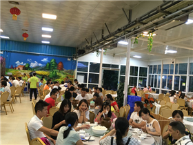 2017 Qingyuan three day tour, dinner group photo